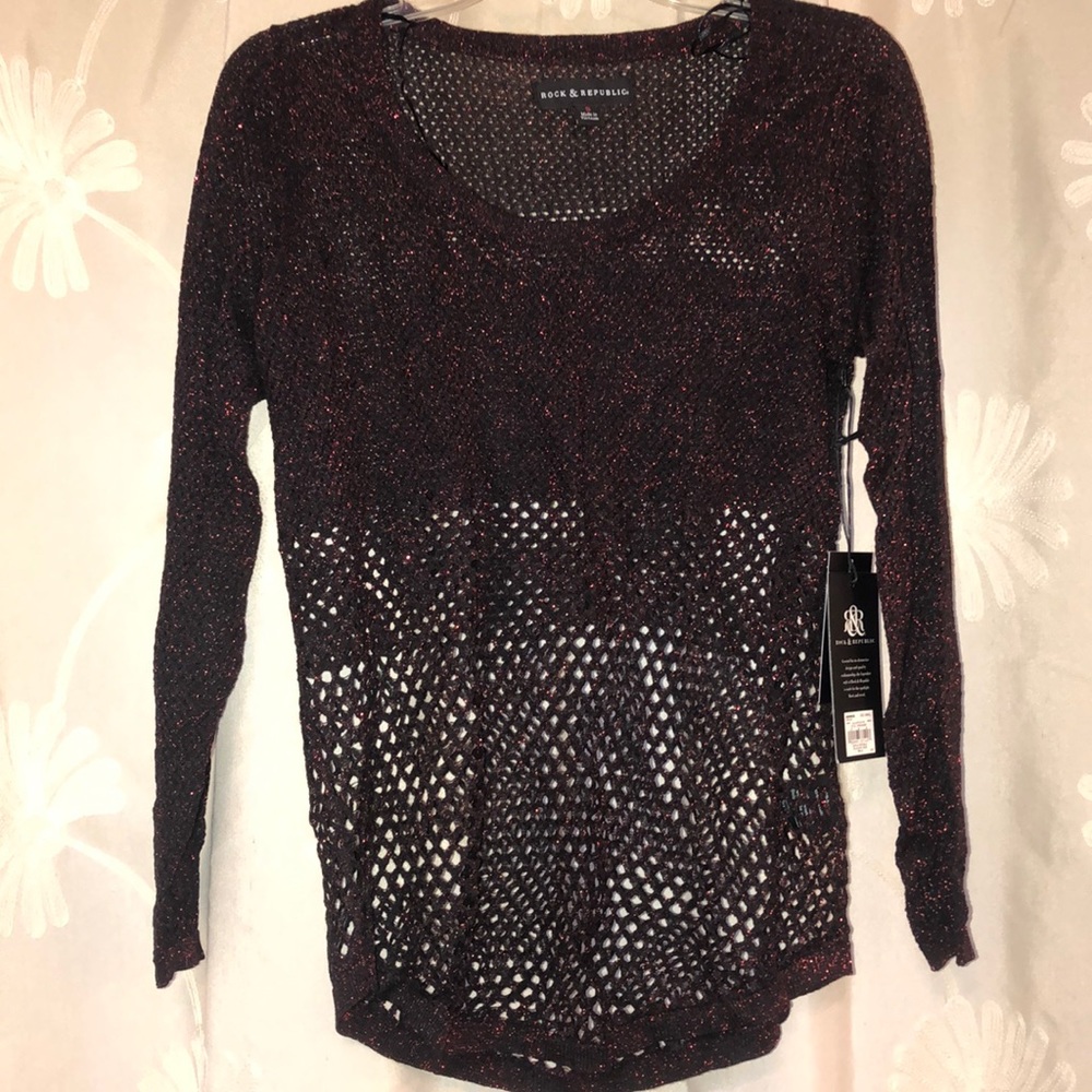 Pretty Deep Red Thin Sweater